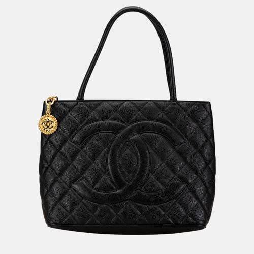 Chanel Black Caviar Medallion Tote - Chanel - Modalova