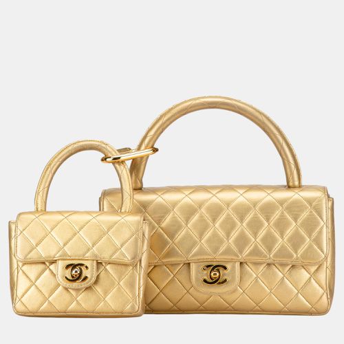 Lambskin Parent Child Kelly Set Top Handle Bag - Chanel - Modalova