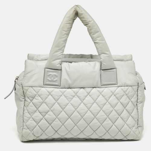 Mint Quilted Coated Nylon Coco Cocoon Tote - Chanel - Modalova