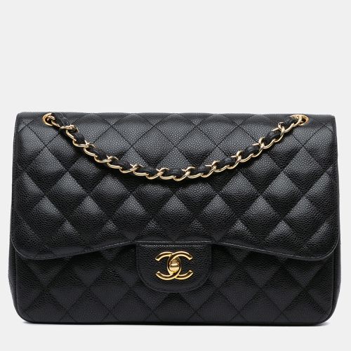 Caviar Leather Jumbo Classic Caviar Double Flap - Chanel - Modalova