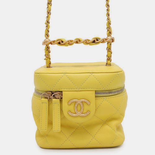 Lambskin Matelasse Vanity chain shoulder Bag Size Small - Chanel - Modalova