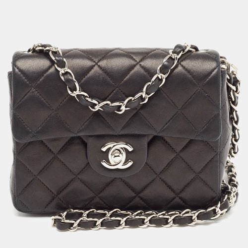 Quilted Leather Mini Square Classic Flap Bag - Chanel - Modalova