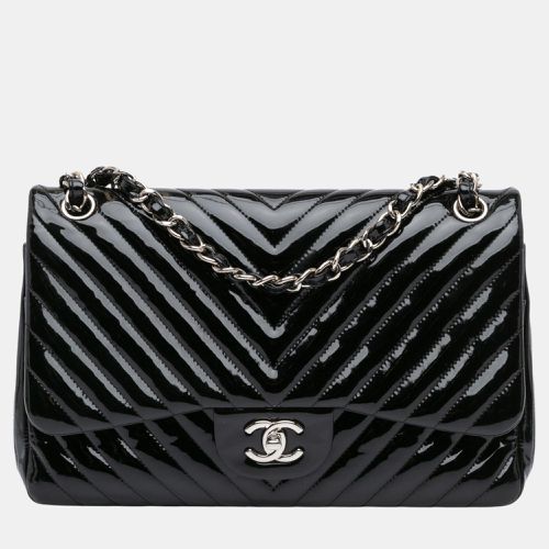 Jumbo Classic Chevron Patent Double Flap - Chanel - Modalova