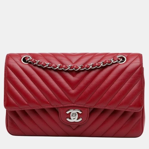 Medium Classic Chevron Caviar Double Flap - Chanel - Modalova