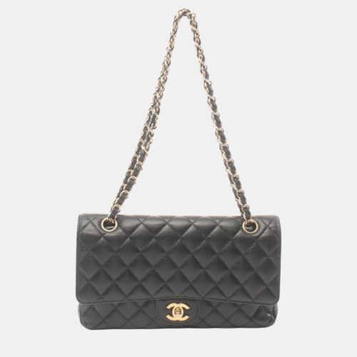 Leather Grained Calfskin Matelasse W-Flap Shoulder Bag - Chanel - Modalova