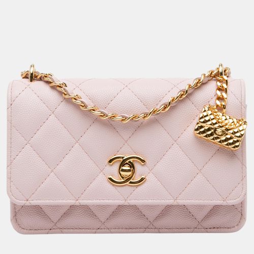 Caviar Flap Charm Wallet on Chain - Chanel - Modalova