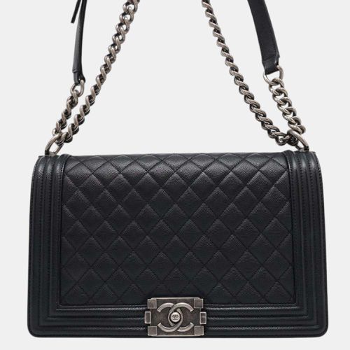 Caviar Leather Boy Chain shoulder Bag Size 28 - Chanel - Modalova