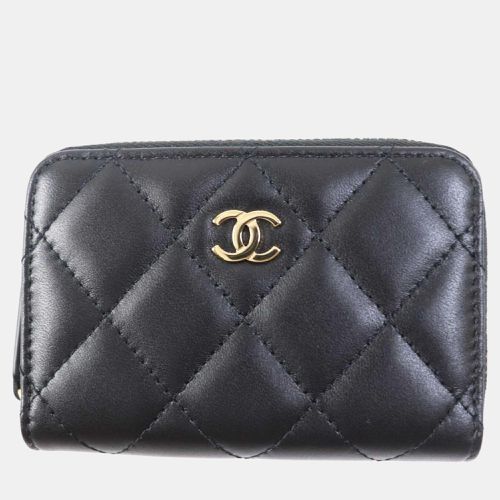 Lamb Leather Classic Zip Coin Purse - Chanel - Modalova