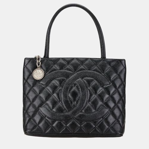 Caviar Skin Matelasse Deca Coco Mark Reprint Tote Quilted Bag - Chanel - Modalova