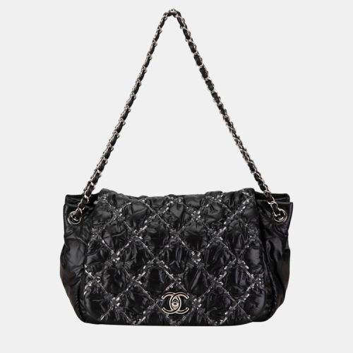 Nylon Leather Parisian Coco Mark Chain Shoulder Bag - Chanel - Modalova