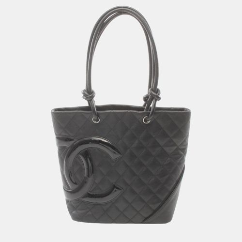 Leather Patent Cambon Line Medium Tote Bag - Chanel - Modalova