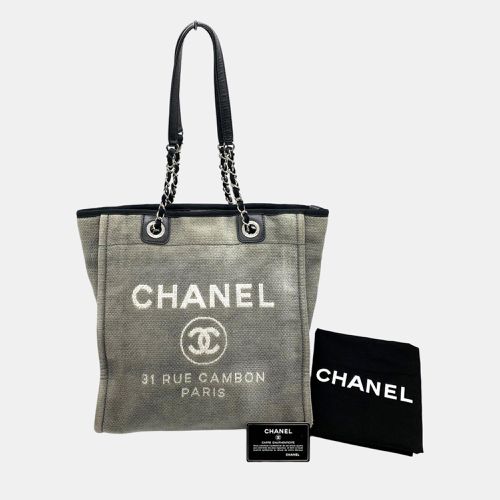 Canvas Deauville Pm Chain Tote Bag - Chanel - Modalova