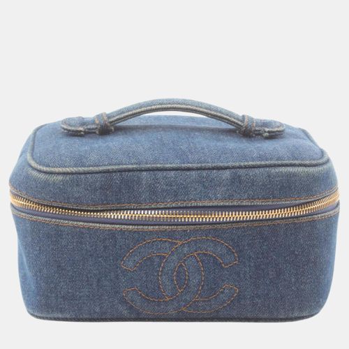 Chanel Navy Denim Coco Mark Handbag - Chanel - Modalova