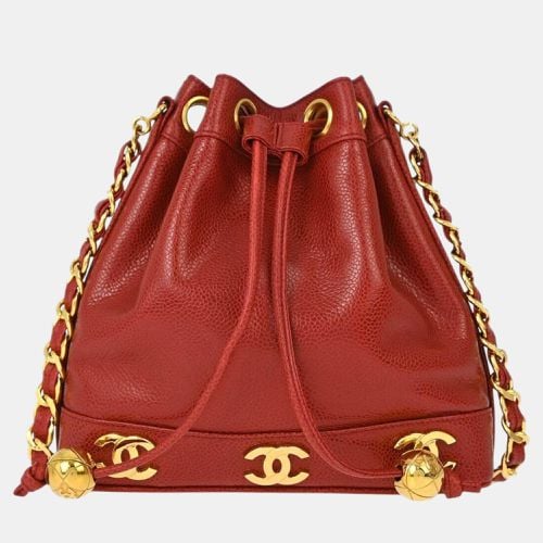 Calfskin Triple Cc Bucket Shoulder Bag - Chanel - Modalova