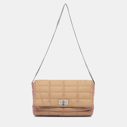 Fabric and Polyester Reissue 2.55 Iridescent Chocolate Bar Shoulder Bag - Chanel - Modalova