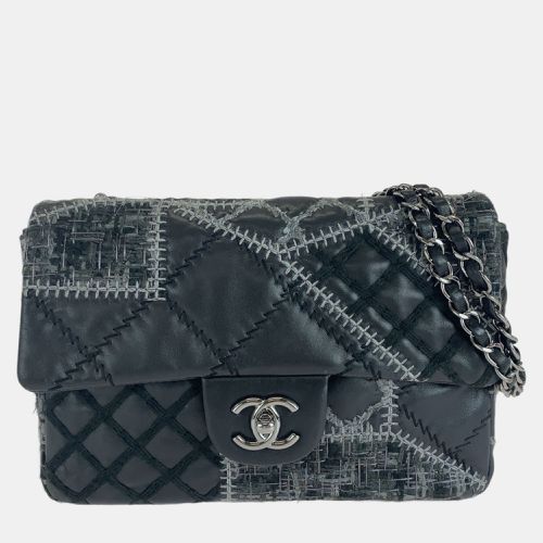 Leather Lambskin Tweed Wild Stitch Patchwork Shoulder Bag - Chanel - Modalova