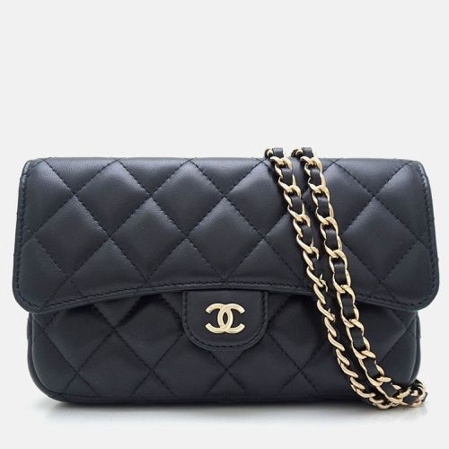 Leather Lambskin Flap Phone Shoulder Bag - Chanel - Modalova