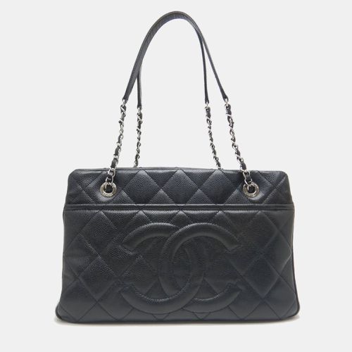 Leather Caviar Skin Matelasse Chain Tote Bag - Chanel - Modalova