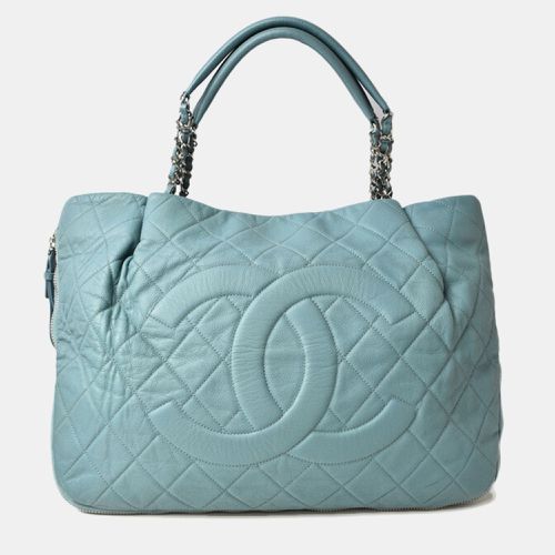 Leather Chain Coco Mark Quilted Tote Bag - Chanel - Modalova