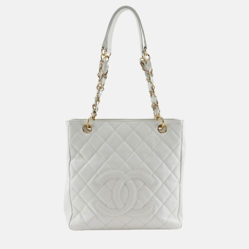 Leather Caviar Skin Chain Tote Shoulder Bag - Chanel - Modalova