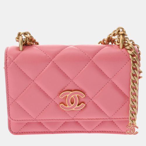 Matelasse Chain Wallet Medium Size Lambskin Shoulder Bag - Chanel - Modalova