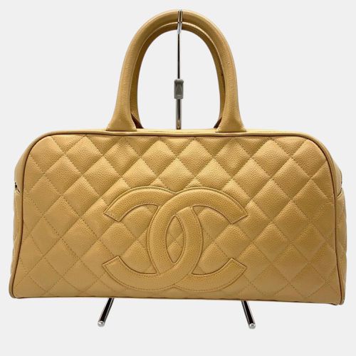 Bowling Bag Caviar Skin Matelasse Coco Mark Handbag - Chanel - Modalova