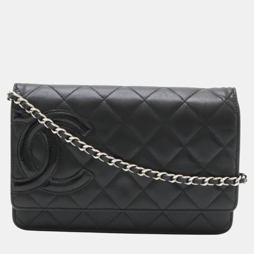 Leather Cambon Line Chain Wallet - Chanel - Modalova