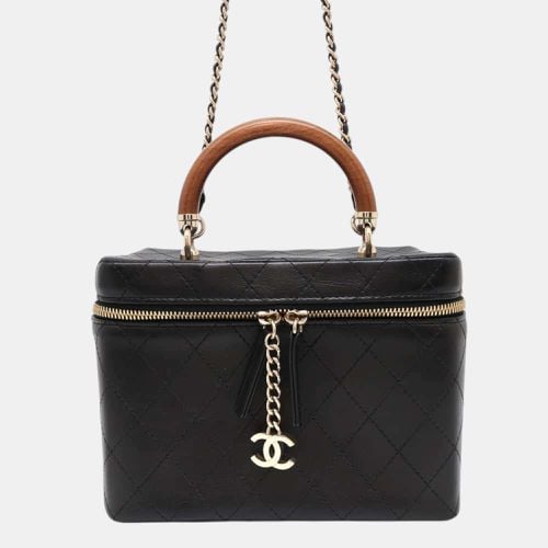 Leather Top Handle Vanity Bag - Chanel - Modalova