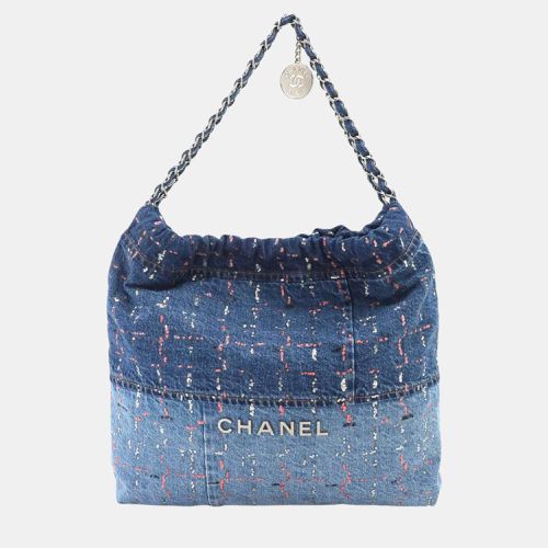 Chain Shoulder Bag Denim Silver Metal 22 - Chanel - Modalova