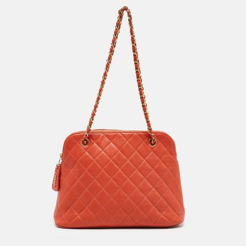 Quilted Caviar Leather Dome Satchel - Chanel - Modalova