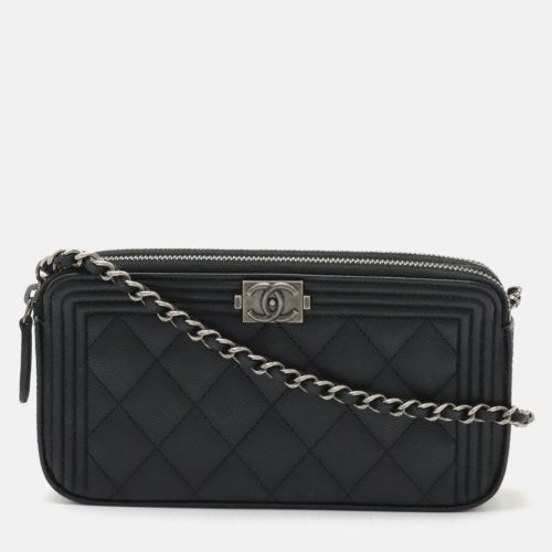 Leather Boy Chain Wallet - Chanel - Modalova