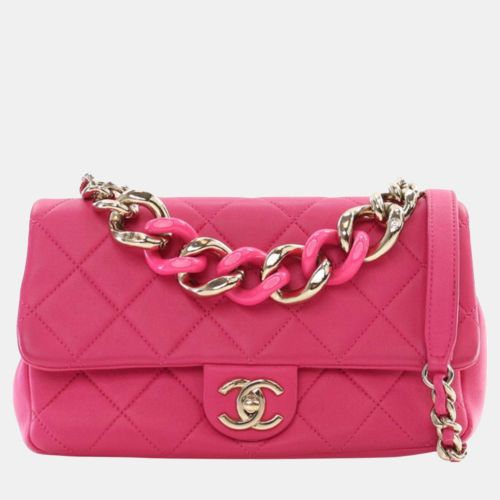 Small Lambskin Elegant Chain Single Flap - Chanel - Modalova