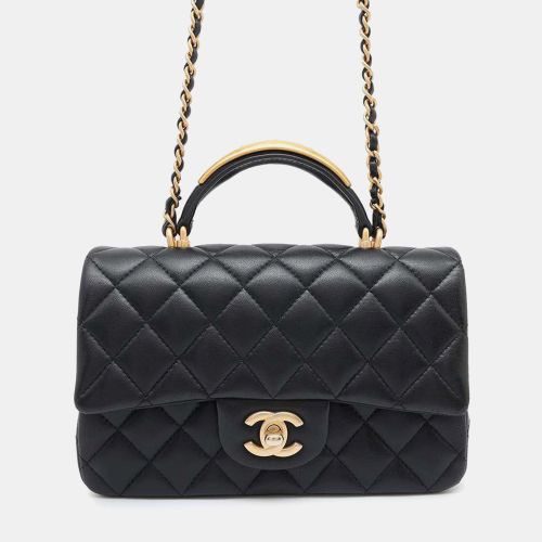 Lambskin Matelasse Top Handle Flap Bag - Chanel - Modalova