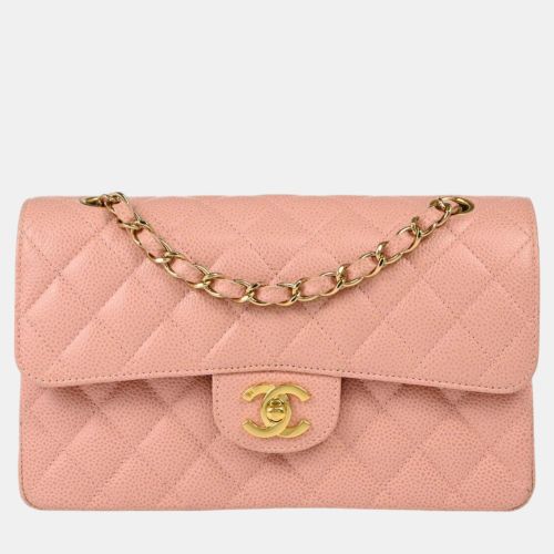 Calfskin Small Classic Double Flap Shoulder Bag - Chanel - Modalova