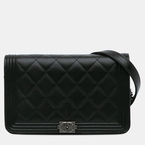 Lambskin Boy Wallet On Chain - Chanel - Modalova