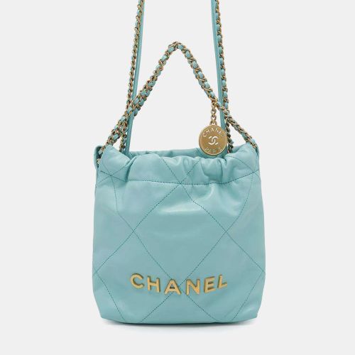 Turquoise Calf Leather Mini Shoulder Bag - Chanel - Modalova