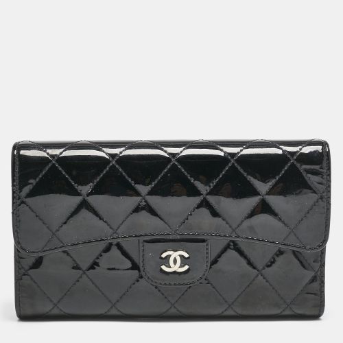 Quilted Patent Leather CC Flap Continental Wallet - Chanel - Modalova