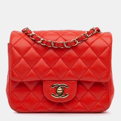 Mini Square Classic Lambskin Single Flap - Chanel - Modalova