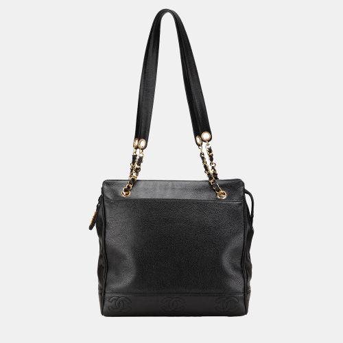 Chanel Black Triple CC Caviar Tote - Chanel - Modalova