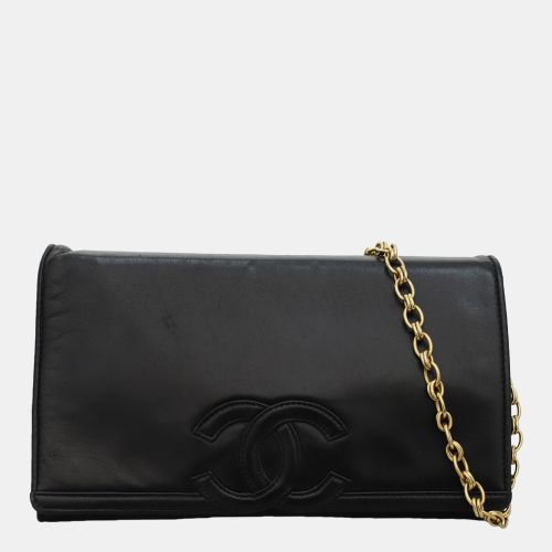 Leather Vintage Timeless Flap Clutch with Chain - Chanel - Modalova