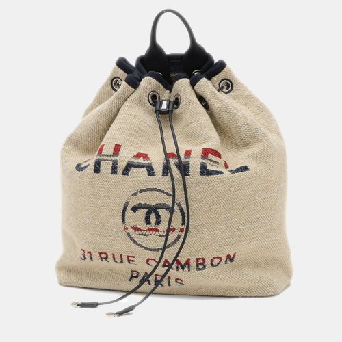 Hemp Leather Deauville Backpack - Chanel - Modalova
