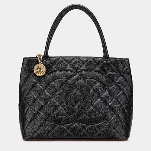 Chanel Black Caviar Medallion Tote - Chanel - Modalova