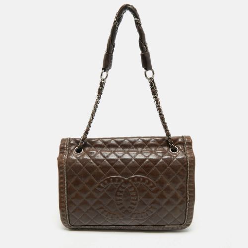 Dark Quilted Leather Istanbul Accordion Flap Bag - Chanel - Modalova