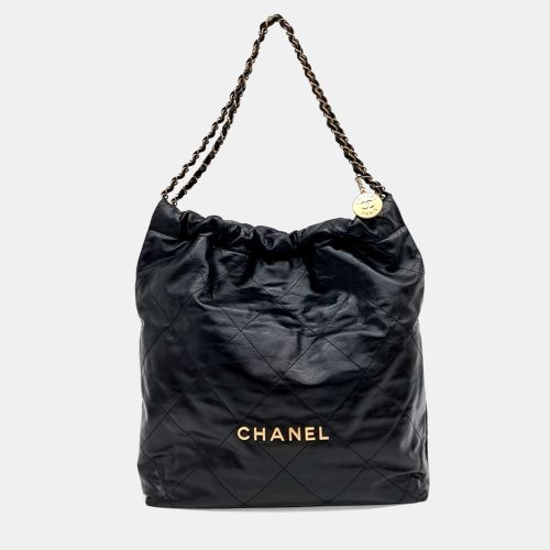 Chanel Black Leather 22 bag - Chanel - Modalova