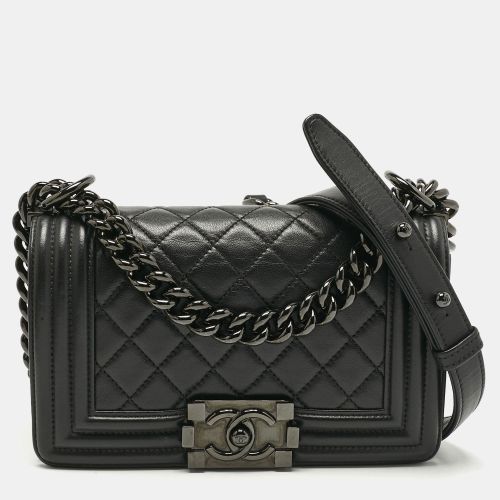 Quilted Leather Small Boy Flap Bag - Chanel - Modalova