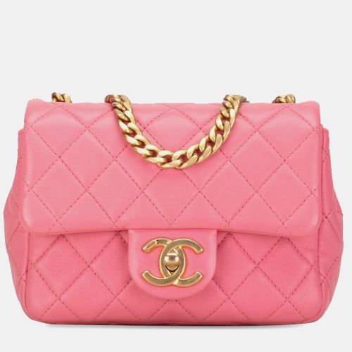 Pearl Samba Flap Mini Square Lambskin Shoulder Bag - Chanel - Modalova