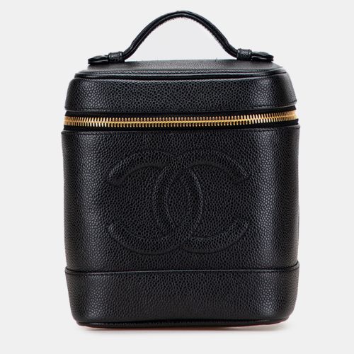 Chanel Black CC Caviar Vanity Case - Chanel - Modalova