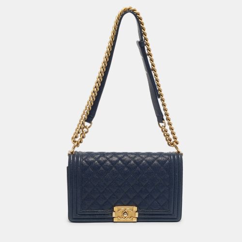 Caviar Quilted Leather Medium Boy Flap Bag - Chanel - Modalova