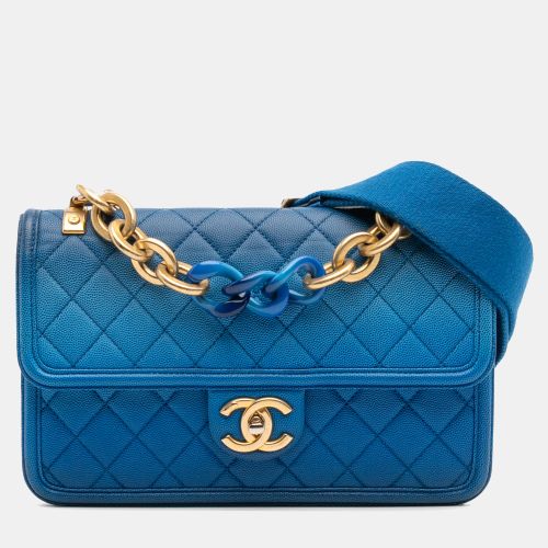 Medium Quilted Caviar Sunset On The Sea Flap Bag - Chanel - Modalova