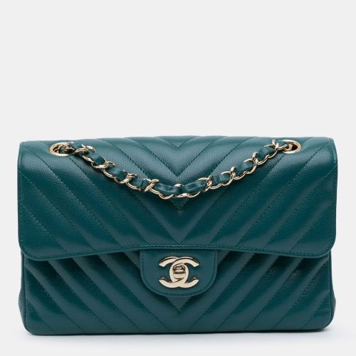 Small Classic Chevron Caviar Double Flap - Chanel - Modalova